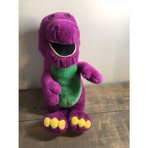 Vintage Barney Purple Dinosaur 18 inch Plush Stuff Toy Tv Show Barney & Friends